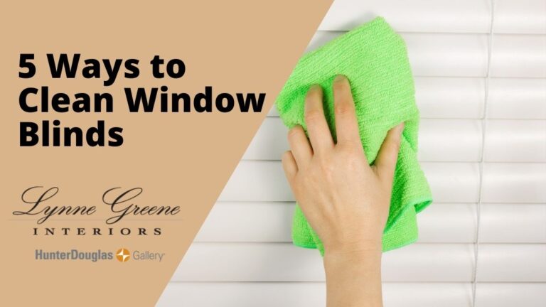 5 Ways to Clean Window Blinds
