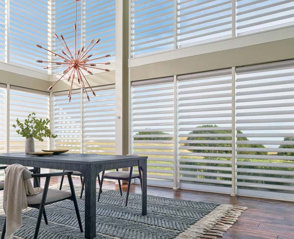 Silhouette® Window Shadings with Chandelier